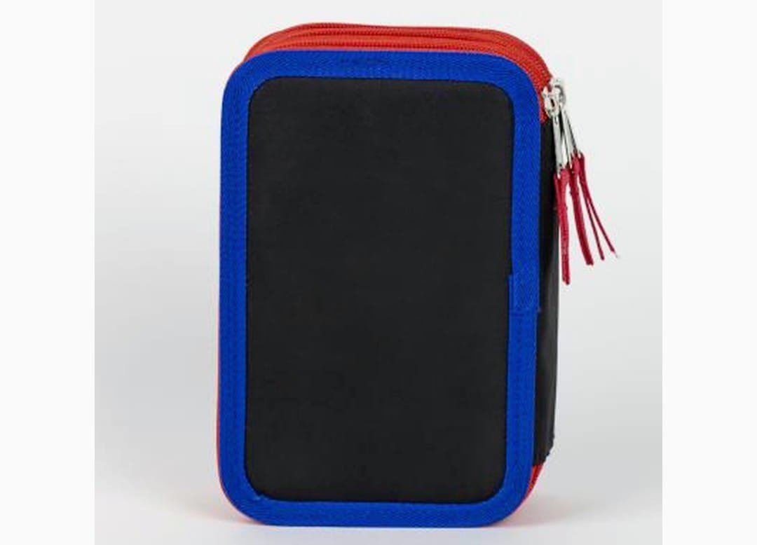 Astuccio con Zip 3 Scomparti Spider Man con Colori Giotto e Accessori - immagine 2