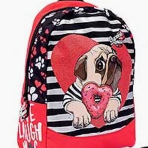 Zaino per Asilo Cuccioli Cerca Amici "Carlino" adatto a Scuola Tempo Libero