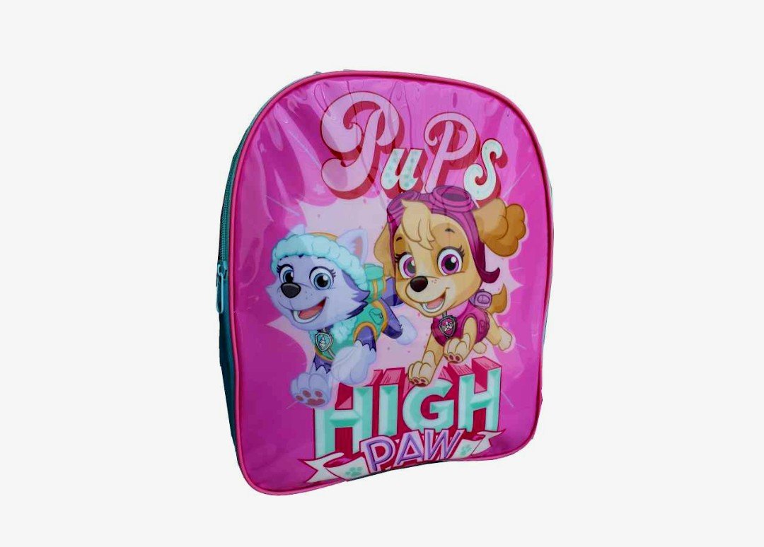 Zaino Scuola per Bambini Paw Patrol Rosa Double Face in Tessuto mis. 30x25x10cm