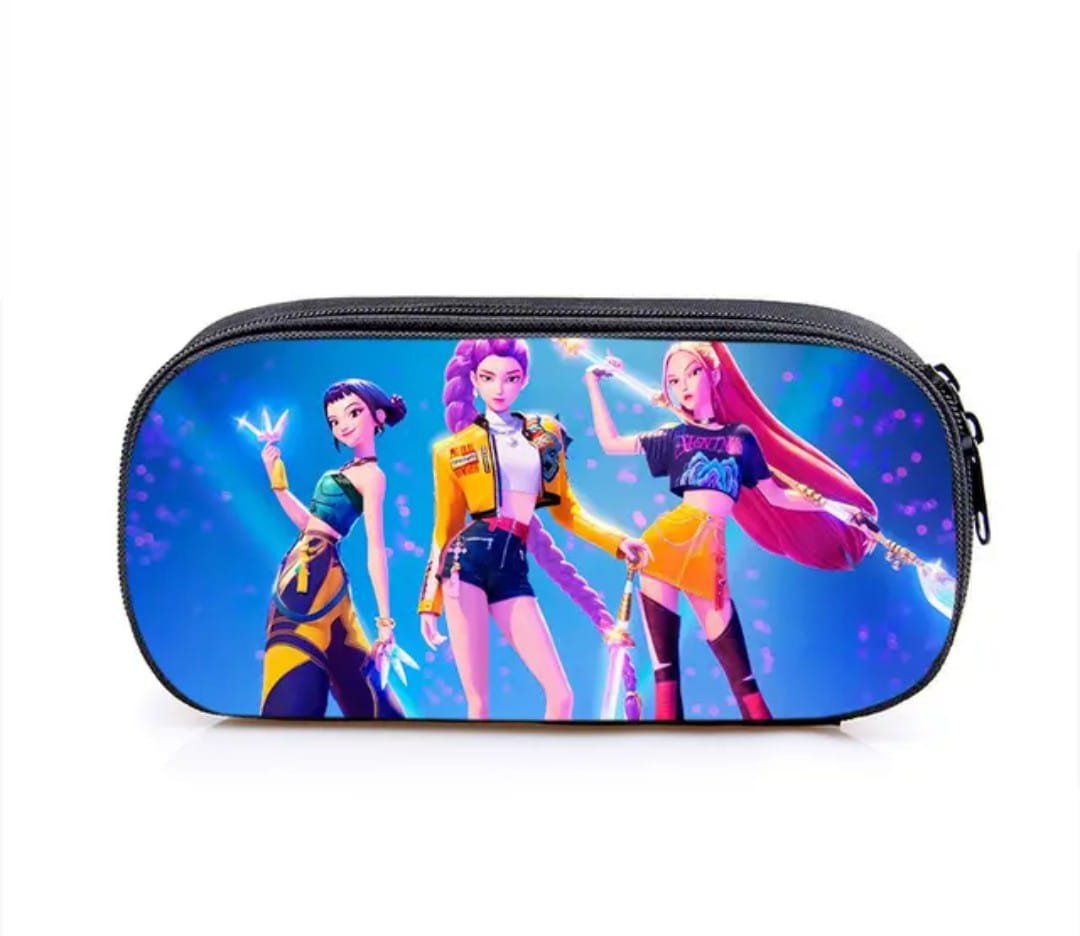 Astuccio Ovale K-Pop Portapenne Scuola Grande Capacità Organizer Studenti - immagine 2