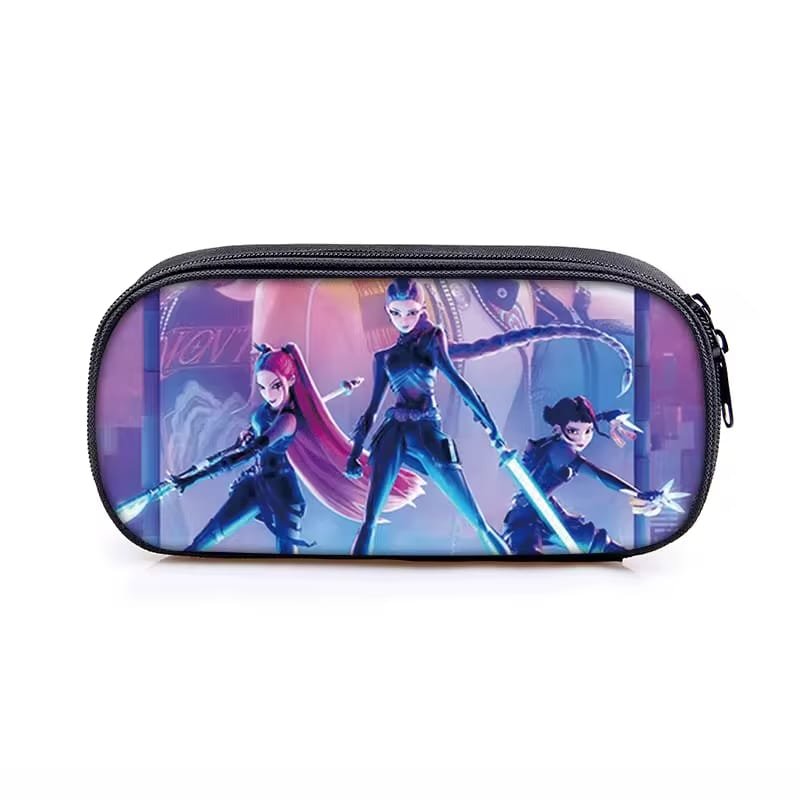 Astuccio Ovale K-Pop Portapenne Scuola Grande Capacità Organizer Studenti - immagine 6