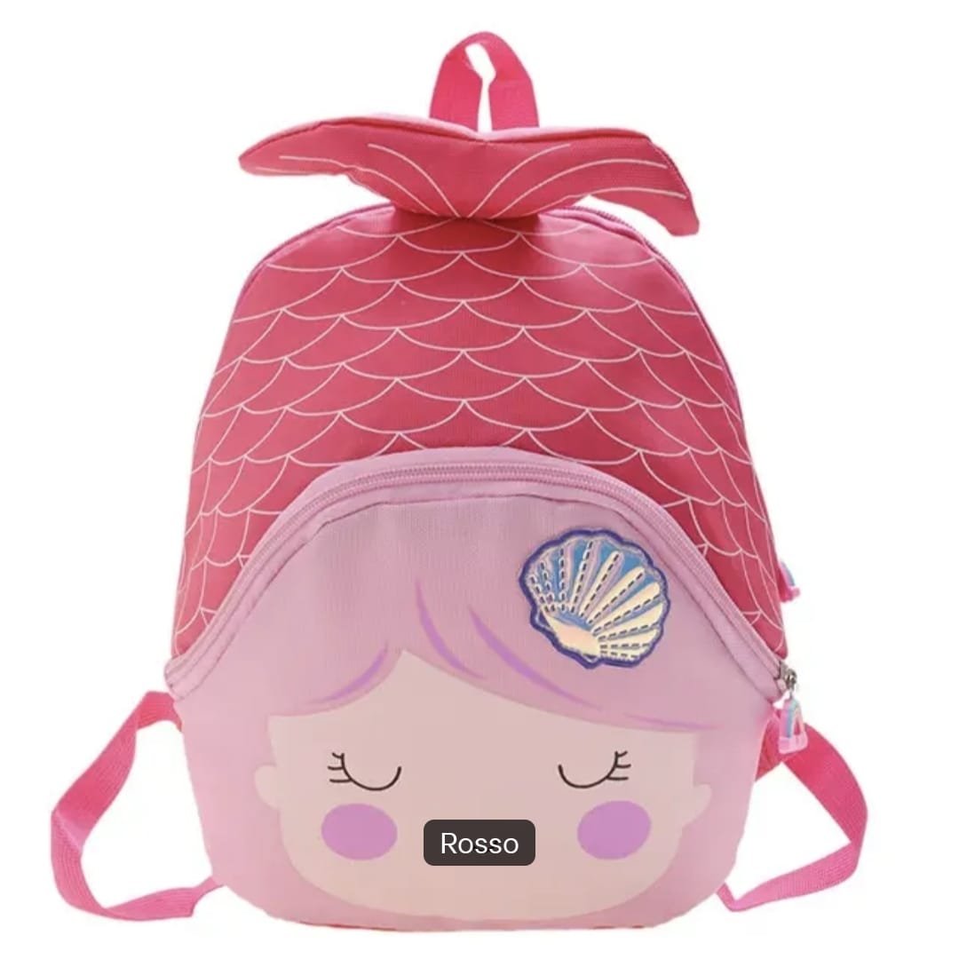 Zaino per Bambina a forma di Sirena Vari Colori per Scuola Asilo Tempo Libero - immagine 9