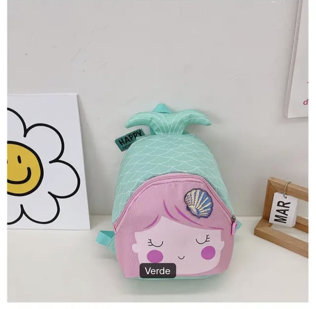Zaino per Bambina a forma di Sirena Vari Colori per Scuola Asilo Tempo Libero - immagine 11