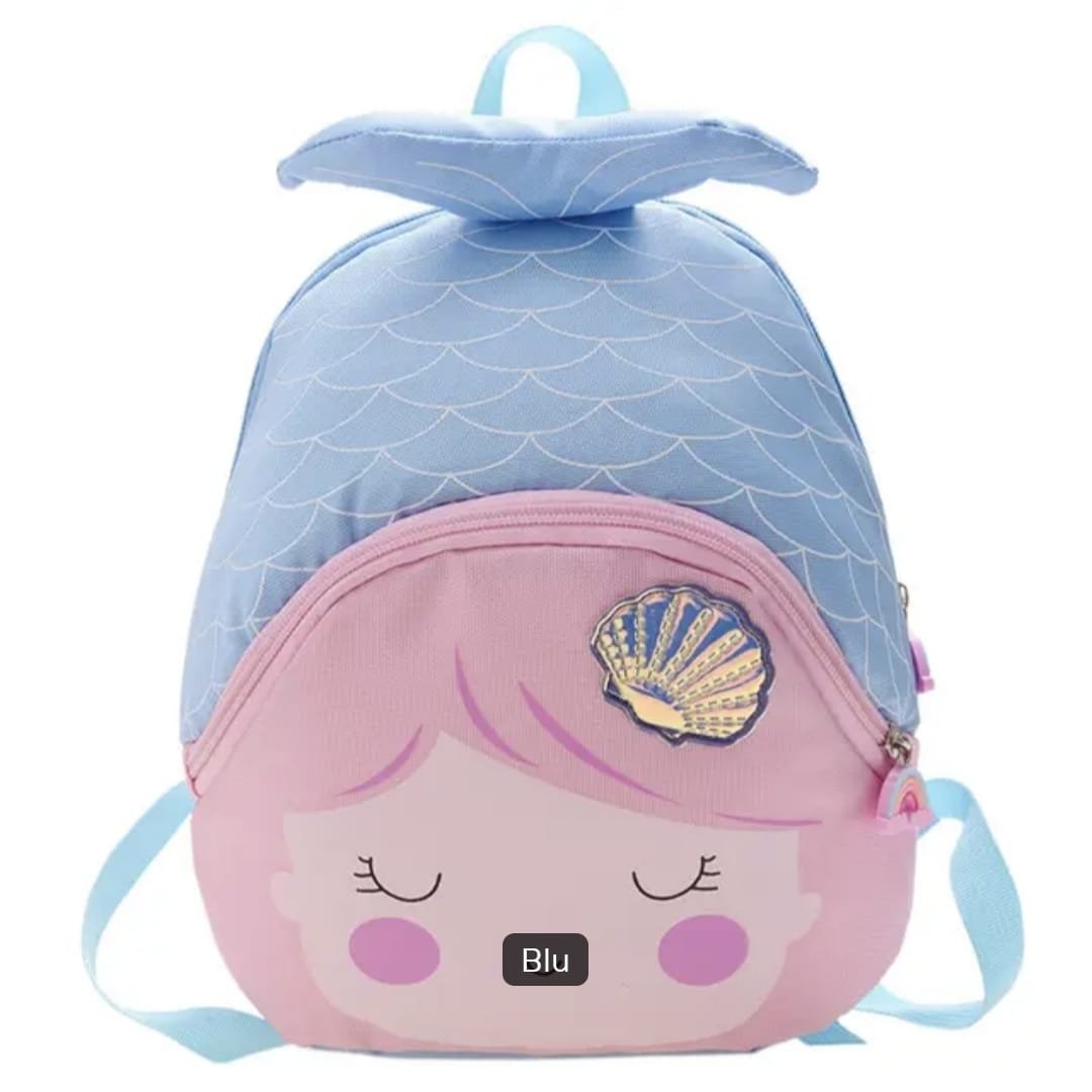 Zaino per Bambina a forma di Sirena Vari Colori per Scuola Asilo Tempo Libero - immagine 8