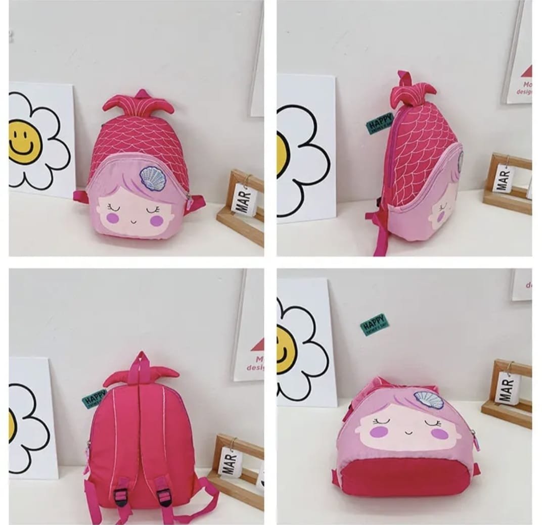 Zaino per Bambina a forma di Sirena Vari Colori per Scuola Asilo Tempo Libero - immagine 2