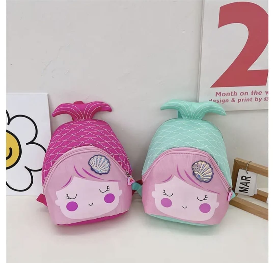 Zaino per Bambina a forma di Sirena Vari Colori per Scuola Asilo Tempo Libero - immagine 4