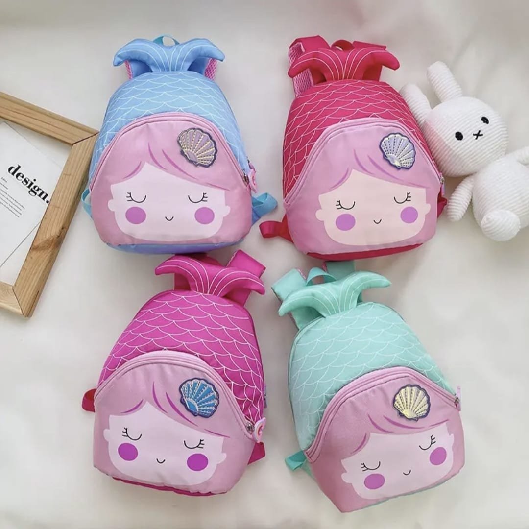 Zaino per Bambina a forma di Sirena Vari Colori per Scuola Asilo Tempo Libero