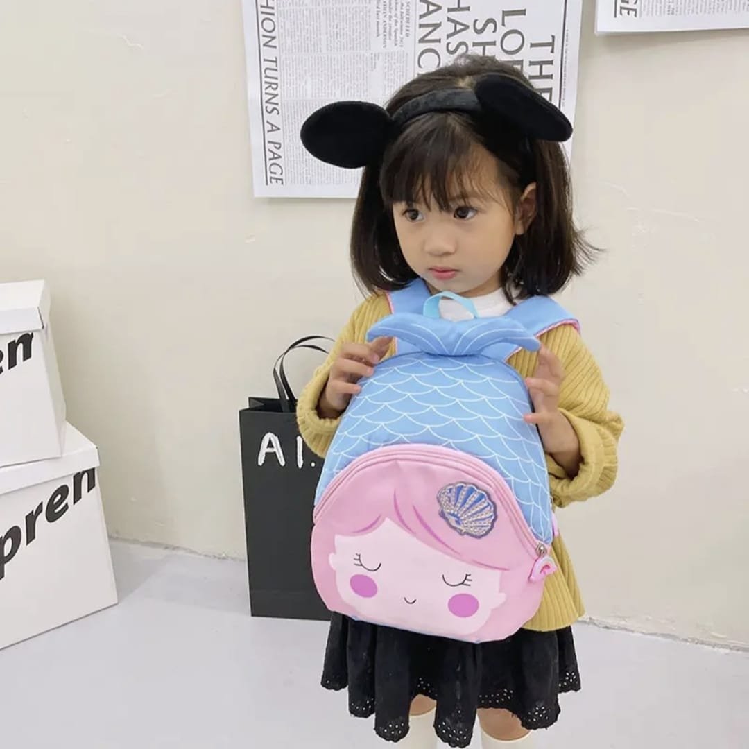 Zaino per Bambina a forma di Sirena Vari Colori per Scuola Asilo Tempo Libero - immagine 5