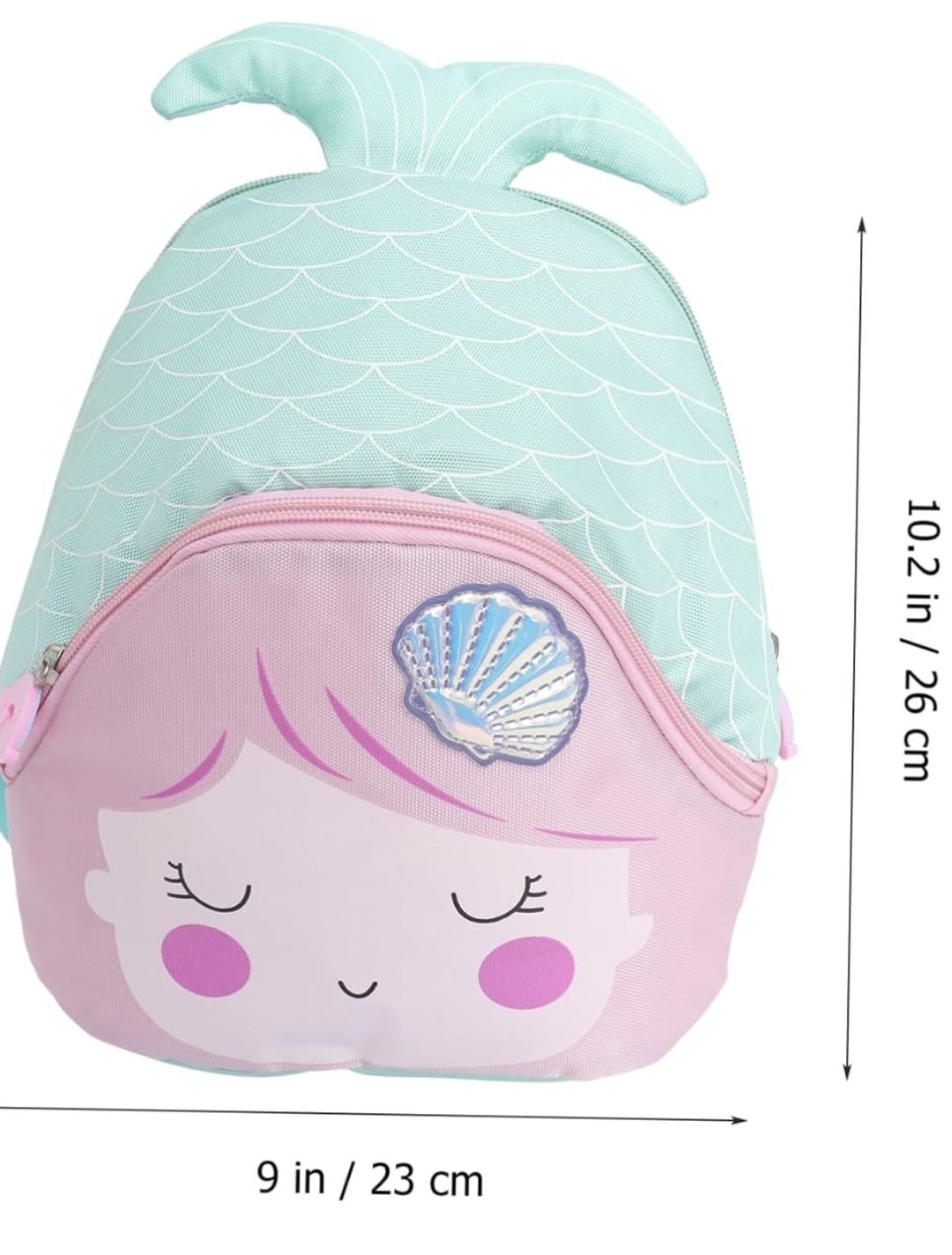 Zaino per Bambina a forma di Sirena Vari Colori per Scuola Asilo Tempo Libero - immagine 6