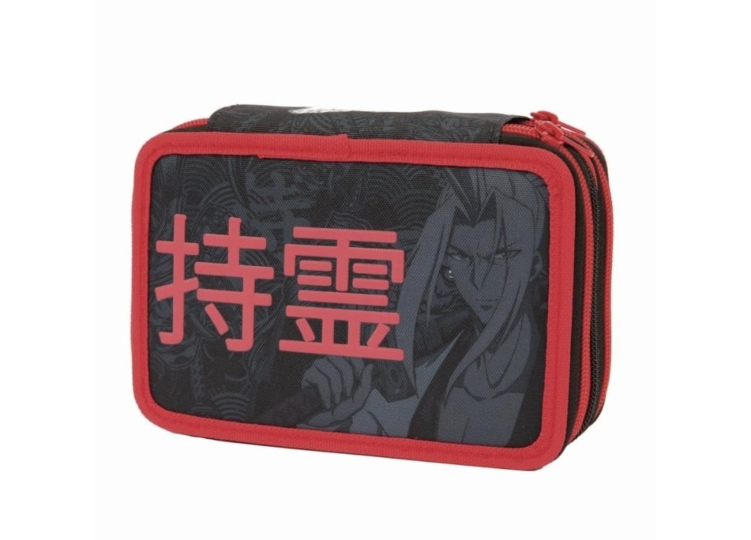 Astuccio Scuola Giochi Preziosi Shaman King con Colori e Accessori per la Scuola