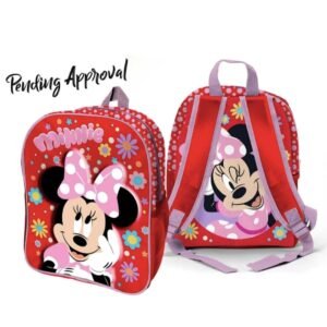 Zaino Scuola Minnie Disney 3D Incluso Accessori per Bambini con Tasche Laterali
