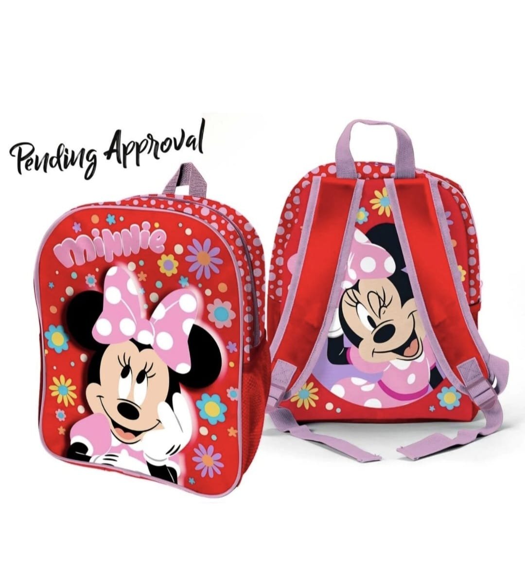Zaino Scuola Minnie Disney 3D Incluso Accessori per Bambini con Tasche Laterali